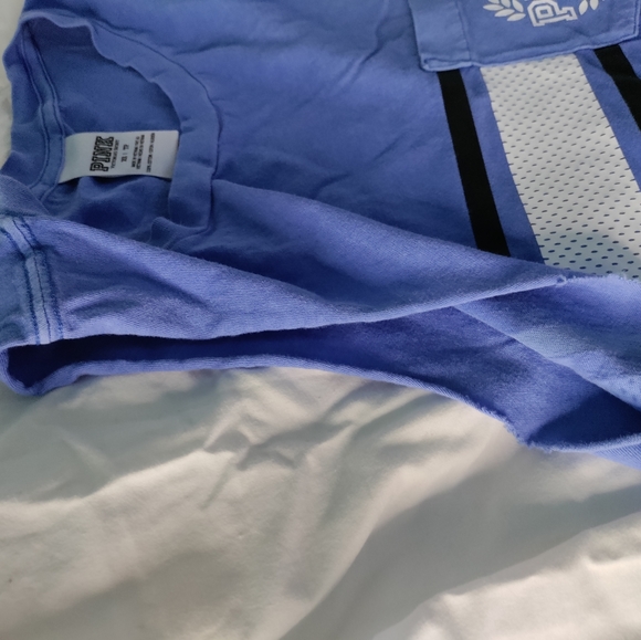 Pink by Victoria's secret cut up sleeves shirt - Picture 2 of 3